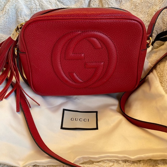 Gucci Handbags - Gucci Soho Red Bag